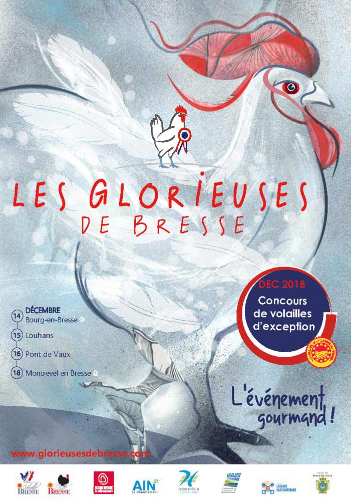 Affiche de l'édition 2018 des Glorieuses de Bresse